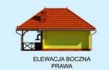 Projekt garażu G216 - elewacja 4