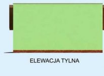 Elewacja projektu G220 garaż dwustanowiskowy - 3