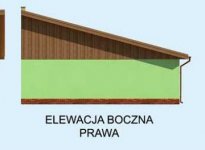 Elewacja projektu G220 garaż dwustanowiskowy - 4