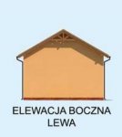 Elewacja projektu G224 garaż pięciostanowiskowy - 3