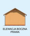 Elewacja projektu G224 garaż pięciostanowiskowy - 4