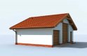 Projekt garażu G1B garaż dwustanowiskowy - wizualizacja 2