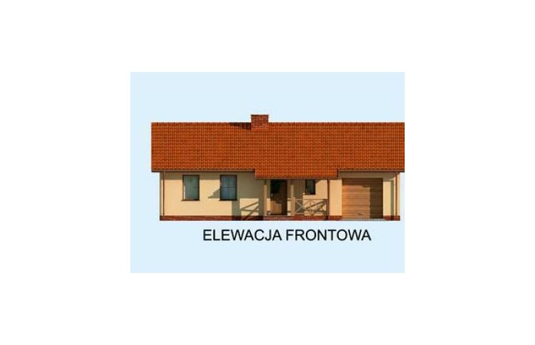 Projekt domu parterowego KAMPALA - elewacja 1