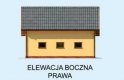 Projekt garażu G234 garaż trzystanowiskowy - elewacja 4