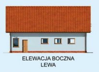 Elewacja projektu G235 garaż dwustanowiskowy z pomieszczeniem gospodarczym - 2