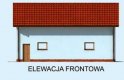 Projekt garażu G227 - elewacja 1