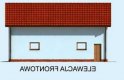 Projekt garażu G227 - elewacja 1