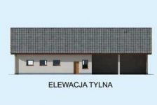 Elewacja projektu G230 garaż trzystanowiskowy - 2