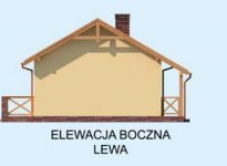 Elewacja projektu LIMONE dom letniskowy - 2