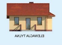 Elewacja projektu LIMONE dom letniskowy - 3 - wersja lustrzana