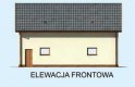 Projekt garażu G228A - elewacja 1