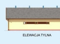 Elewacja projektu S35 Stajnia dla koni - 4 boksy - 3