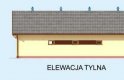 Projekt budynku gospodarczego S35 Stajnia dla koni - 4 boksy - elewacja 3