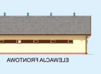 Elewacja projektu S35 Stajnia dla koni - 4 boksy - 1 - wersja lustrzana