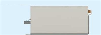 Elewacja projektu G238 garażu / magazyn z pomieszczeniami gospodarczymi - 3