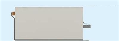 Elewacja projektu G238 garażu / magazyn z pomieszczeniami gospodarczymi - 3 - wersja lustrzana