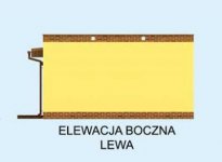 Elewacja projektu G2a garaż dwustanowiskowy - 2