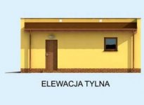 Elewacja projektu G2a garaż dwustanowiskowy - 3