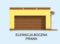 Elewacja projektu G2a garaż dwustanowiskowy - 4