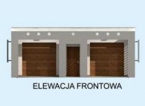 Elewacja projektu G11a garaż dwustanowiskowy - 1