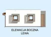 Elewacja projektu G11a garaż dwustanowiskowy - 2