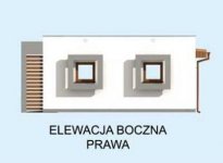 Elewacja projektu G11a garaż dwustanowiskowy - 4