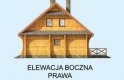 Projekt domu z bala SANTA CRUZ bale - elewacja 4