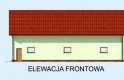 Projekt garażu G229A - elewacja 1