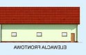 Projekt garażu G229A - elewacja 1