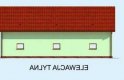 Projekt garażu G229A - elewacja 3