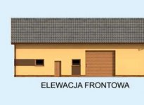 Elewacja projektu G240 garaż z pomieszczeniem gospodarczym - 1