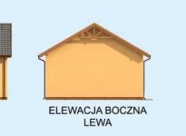 Elewacja projektu G240 garaż z pomieszczeniem gospodarczym - 2