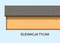 Elewacja projektu G240 garaż z pomieszczeniem gospodarczym - 3