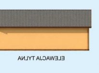 Elewacja projektu G240 garaż z pomieszczeniem gospodarczym - 3 - wersja lustrzana