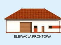 Elewacja projektu G241 garaż z pomieszczeniem gospodarczym - 1