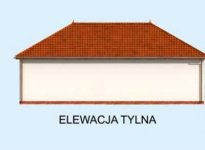 Elewacja projektu G241 garaż z pomieszczeniem gospodarczym - 3