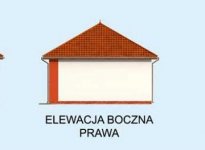 Elewacja projektu G241 garaż z pomieszczeniem gospodarczym - 4