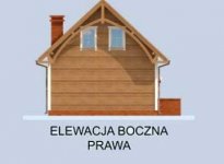 Elewacja projektu ORLEAN 2 dom letniskowy z poddaszem - 4