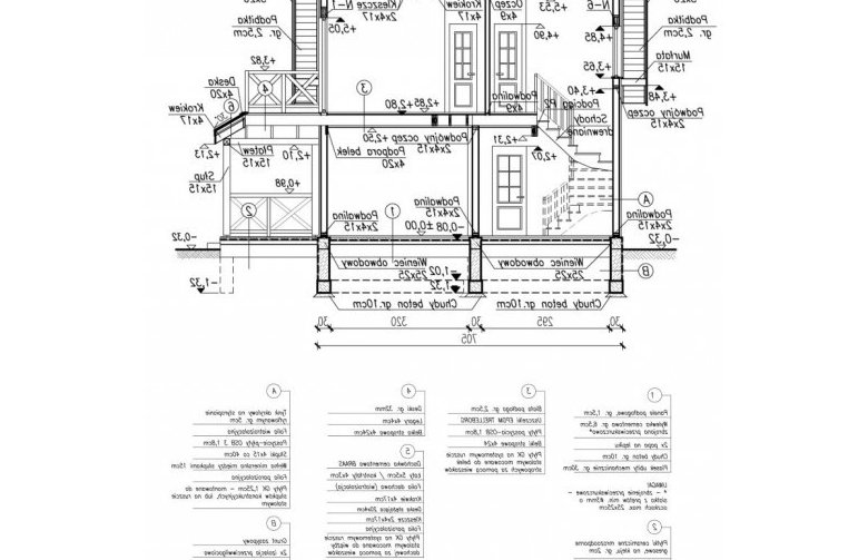 Projekt domu letniskowego ORLEAN 2 dom letniskowy z poddaszem - przekrój 2