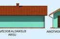 Projekt garażu G1m bis garaż jednostanowiskowy z pomieszczeniem gospodarczym - elewacja 1