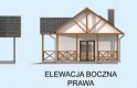 Projekt domu z poddaszem MONTEVIDEO - elewacja 4