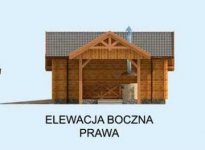 Elewacja projektu G53 z bali drewnianych - 4