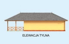 Elewacja projektu G248 garaż dwustanowiskowy z werandą - 2