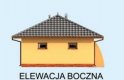 Projekt garażu G248 garaż dwustanowiskowy z werandą - elewacja 3