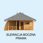 Elewacja projektu G248 garaż dwustanowiskowy z werandą - 4