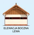 Elewacja projektu G260 garaż z pomieszczeniem garażowo / magazynowym - 3