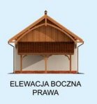 Elewacja projektu G260 garaż z pomieszczeniem garażowo / magazynowym - 4