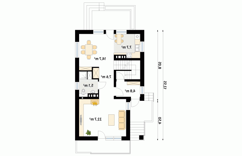 Projekt domu tradycyjnego Agawa 2 - 