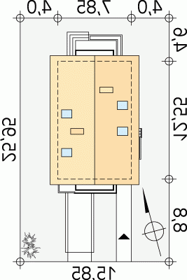 Usytuowanie budynku Agawa 2 w wersji lustrzanej