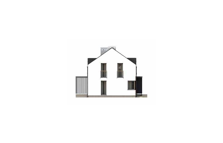 Projekt domu tradycyjnego Vigo 2 - elewacja 4